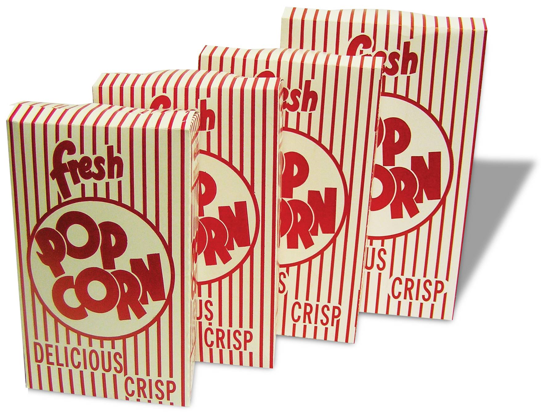 Benchmark Closed Top Popcorn Boxes - .95 oz. - QTY 100 boxes/pack