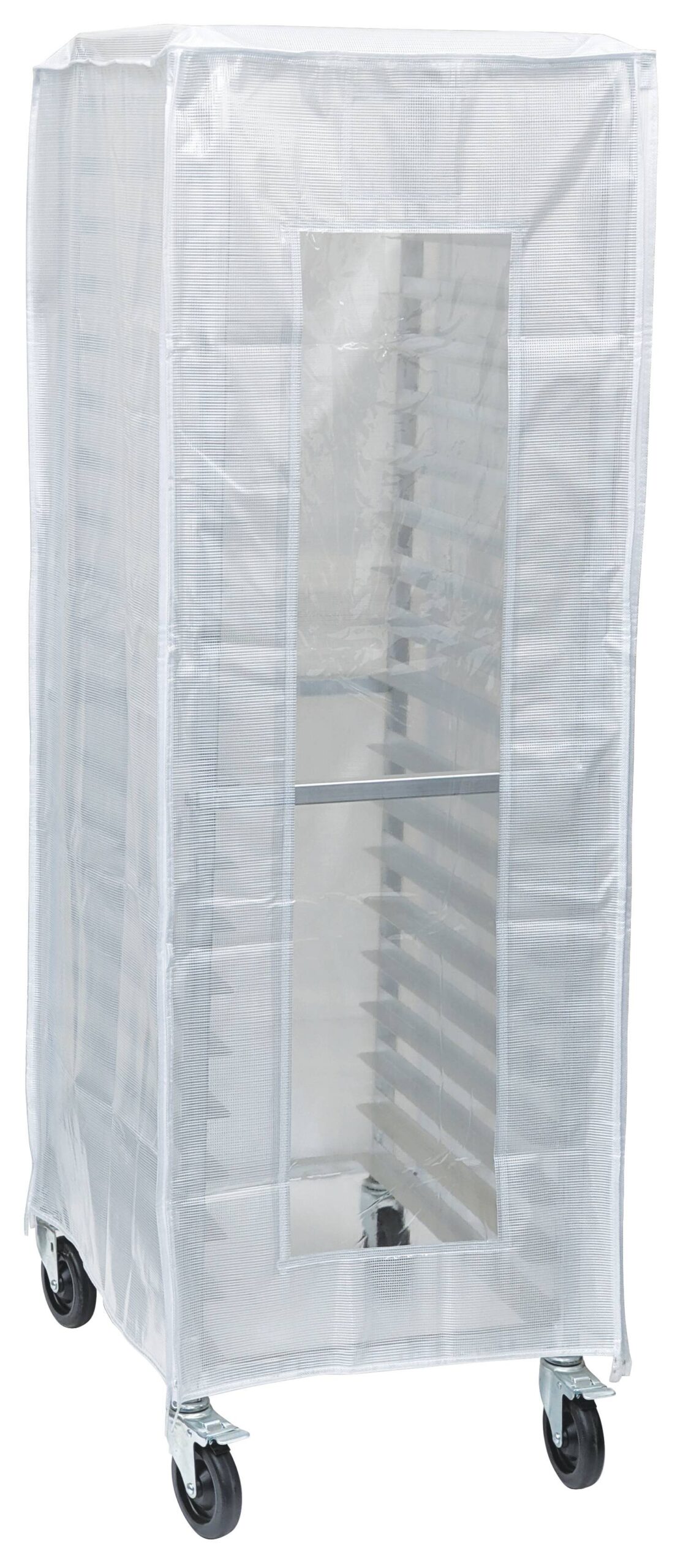 Sheet Pan Rack Cover, Heavy Duty, 23"Wx28"Dx62"H, Translucent White
