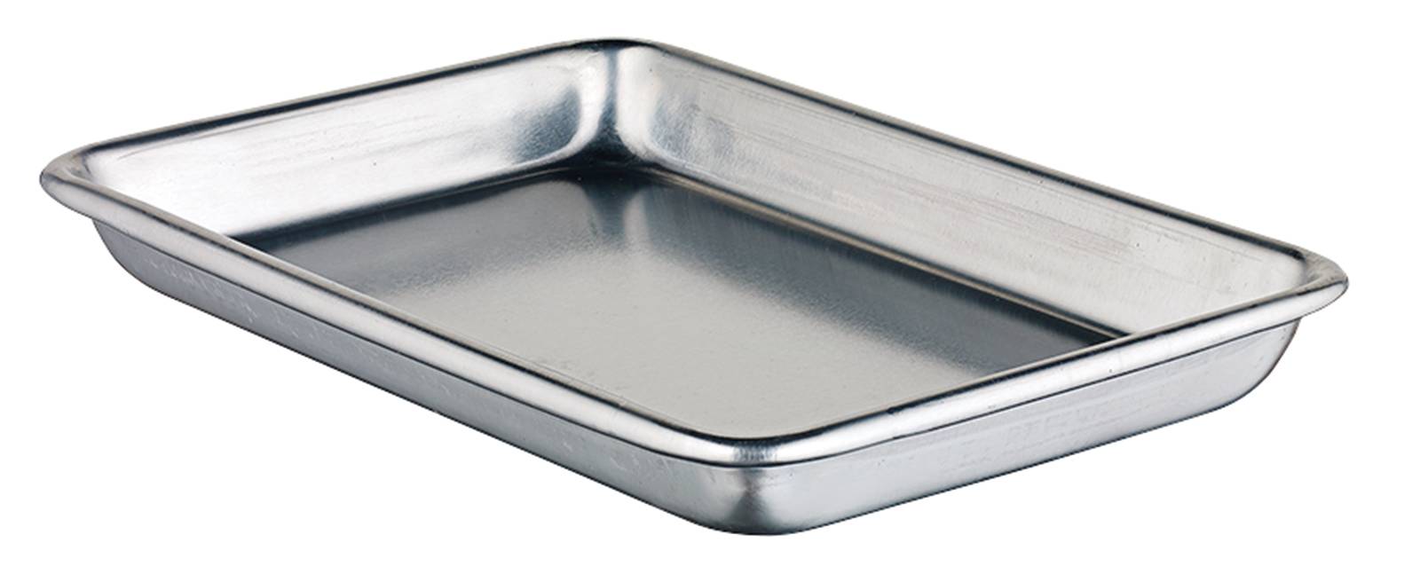 Sheet Pan, 1/8 Size, 6-1/2"x9-1/2", Open Bead, 16 Gauge, Aluminum, NSF