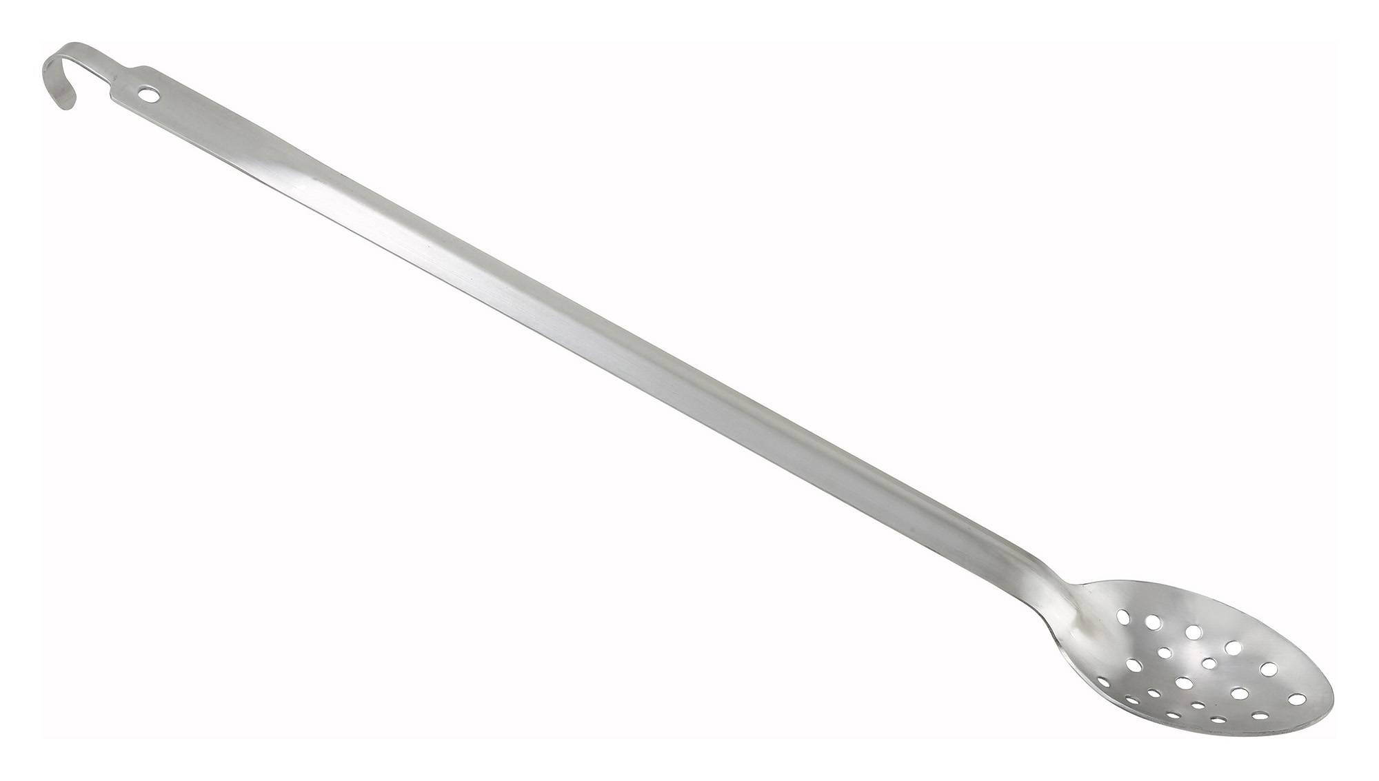 21" Perforated Basting Spoon w/Hook, 2mm, S/S