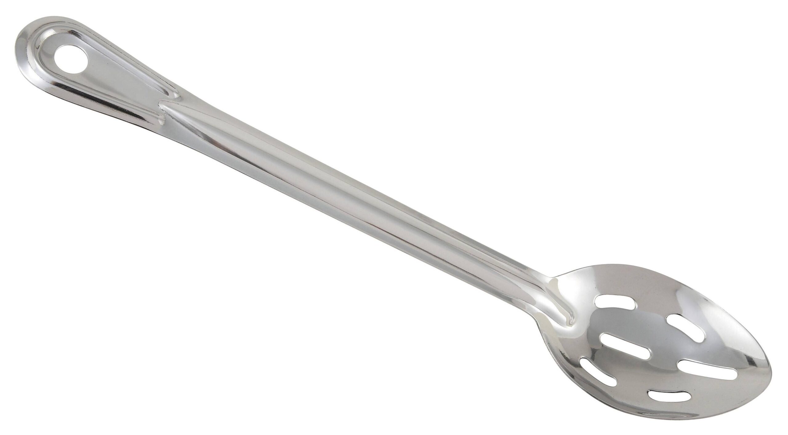 Winco Prime One-piece S/S 13" Slotted Basting Spoon, NSF