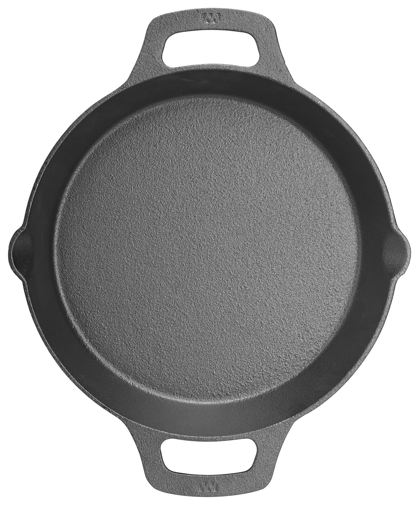Cast Iron, Induction Skillet with Dual Loop Handles, 10-1/4" Dia, Pre-Seasoned