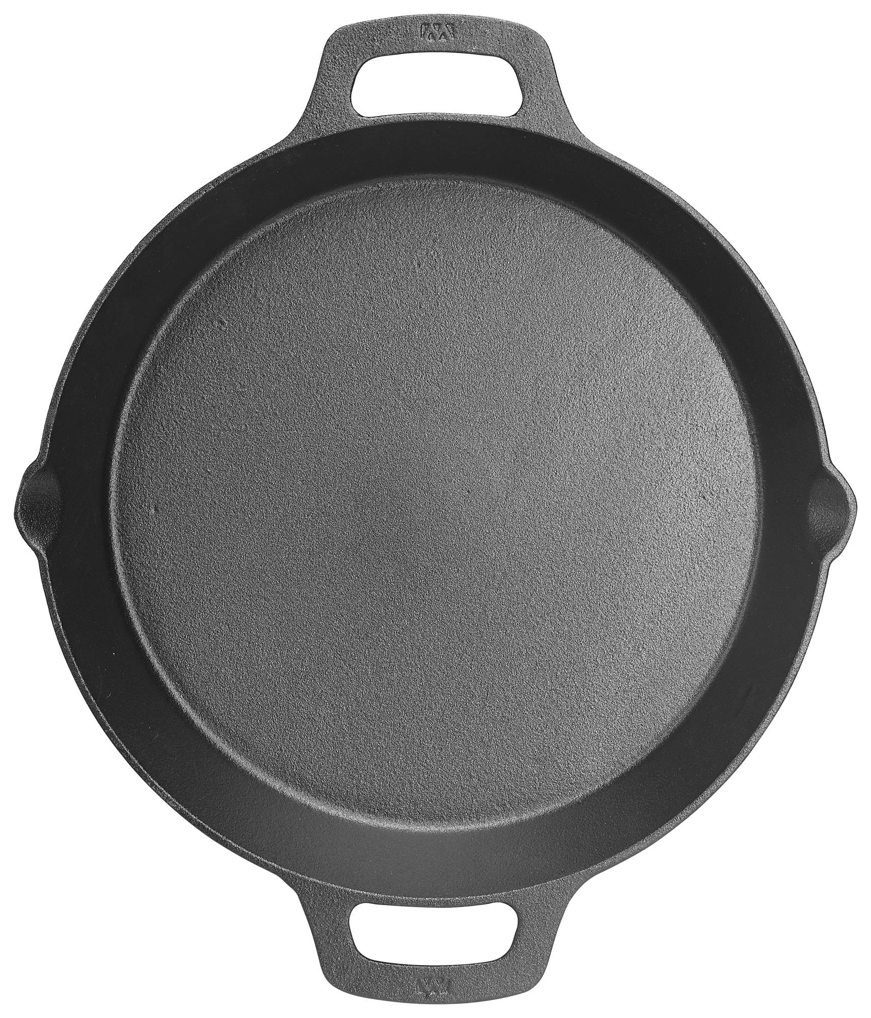 Cast Iron, Induction Skillet with Dual Loop Handles, 12" Dia, Pre-Seasoned