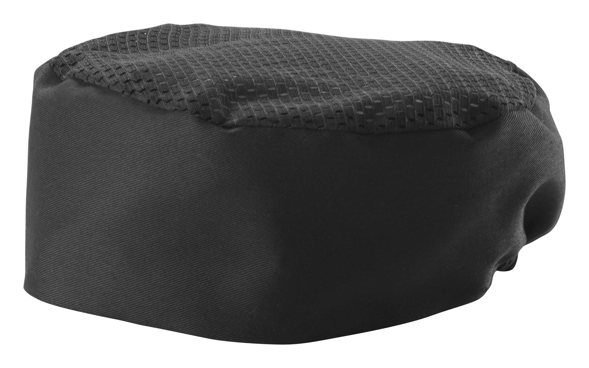 Ventilated Pillbox Hat, 3.5"H, Black, X-Large