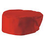 Ventilated Pillbox Hat, 3.5"H, Red , X-Large