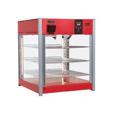 Electric Display Merchandiser, Red, Pass Through Warmer, 120V, 1500W