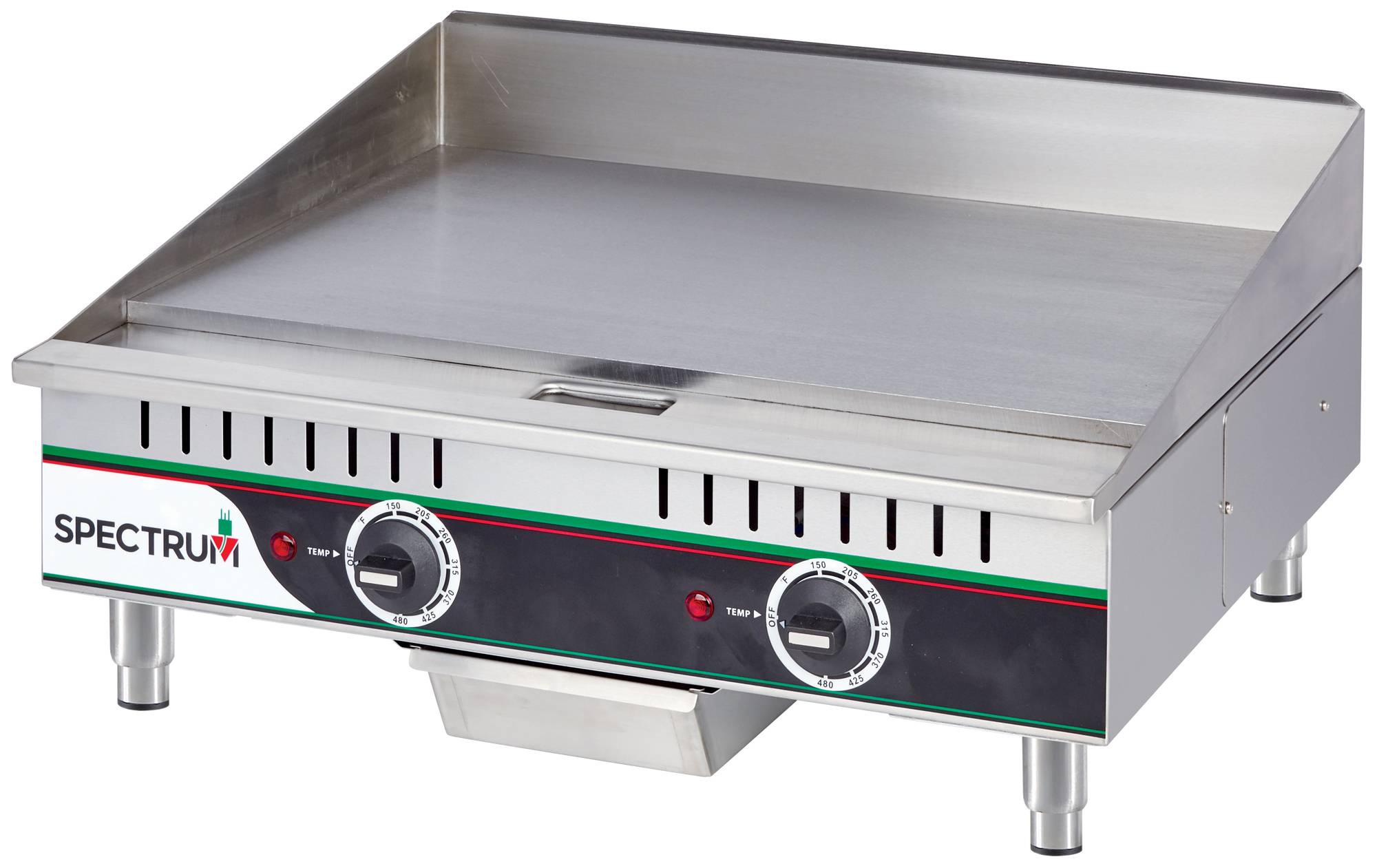 Spectrum Electric Griddle, 24", 240 Volts, with Plug and Lead