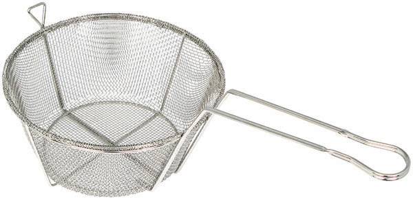 Fry Basket, Wire, 6 Mesh, 9-1/2"Dia x 5-3/4"H