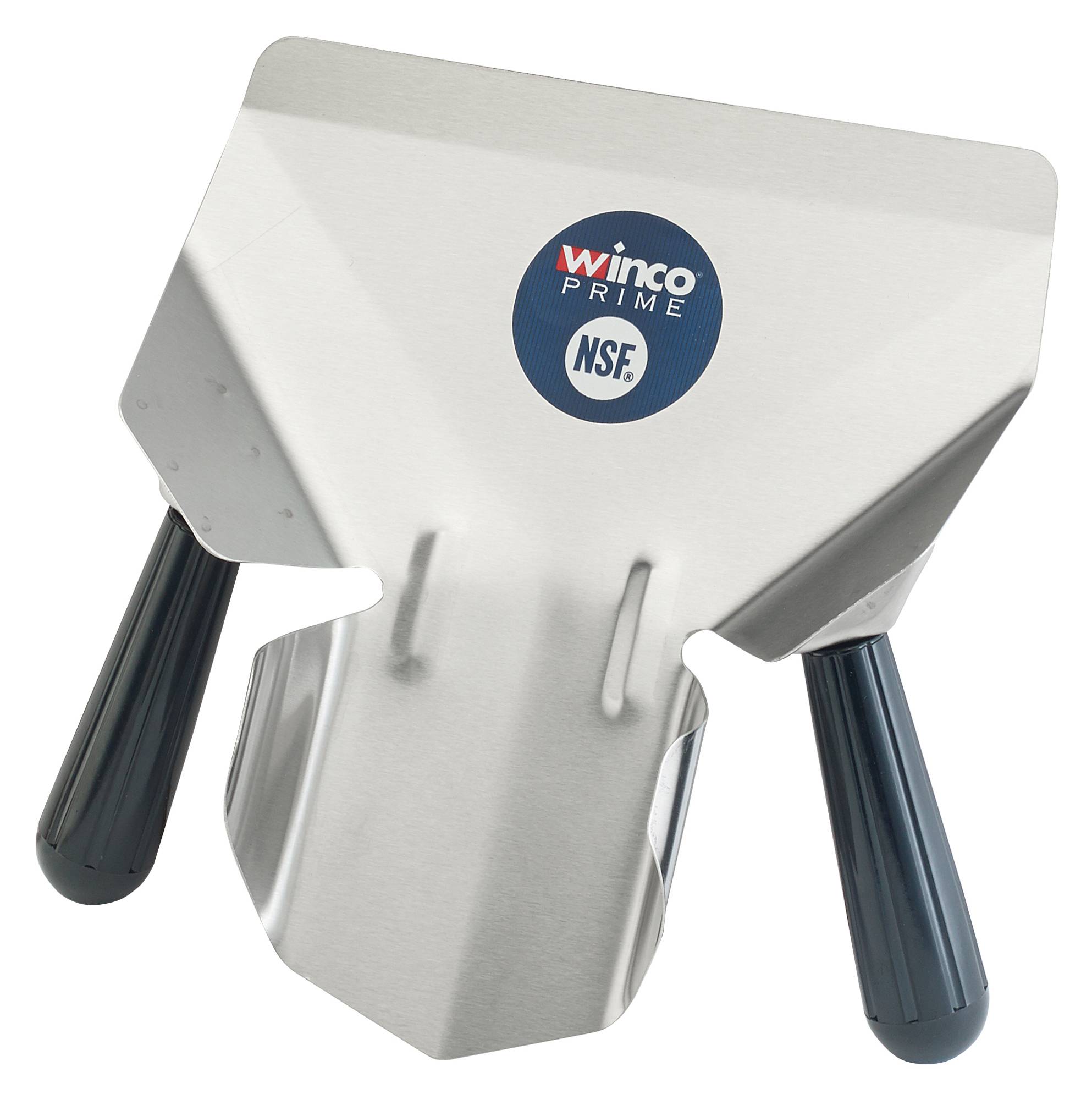 SS 18/8 French Fryer Bagger, Dual Handles, Black Handle.