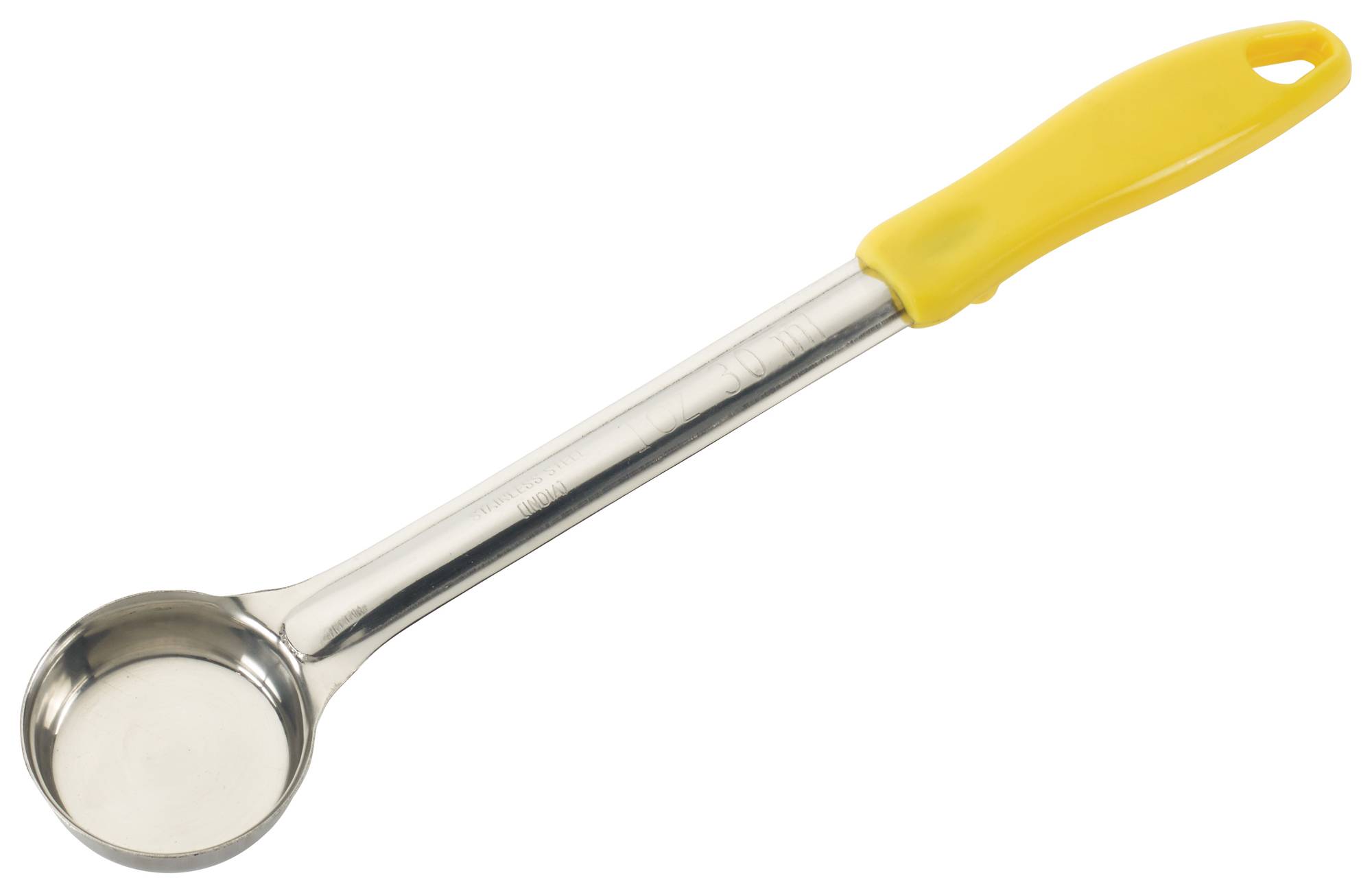 1oz Solid Food Portioner, One-piece, Yellow, S/S