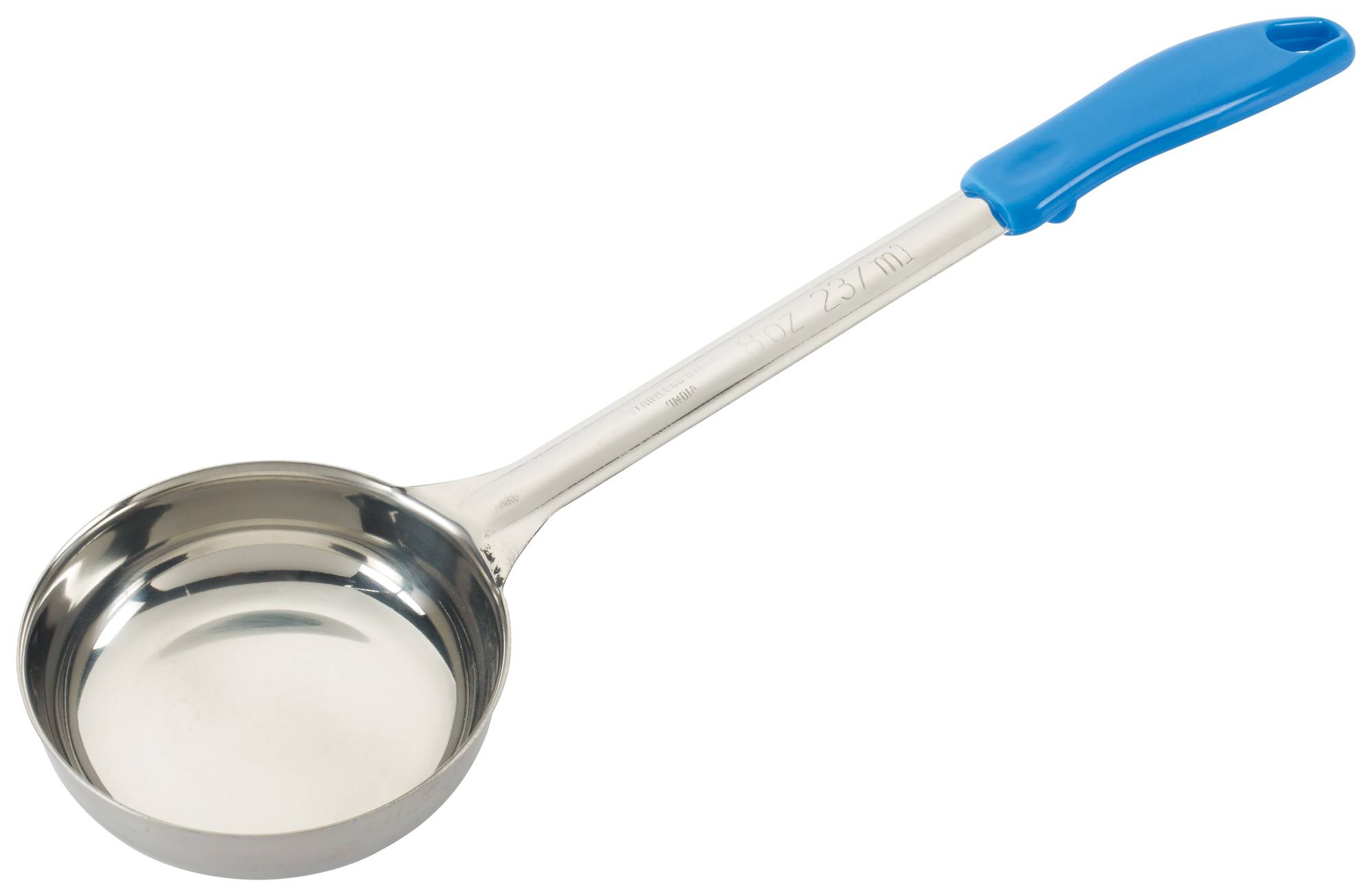 8oz Solid Food Portioner, One-piece, Blue, S/S