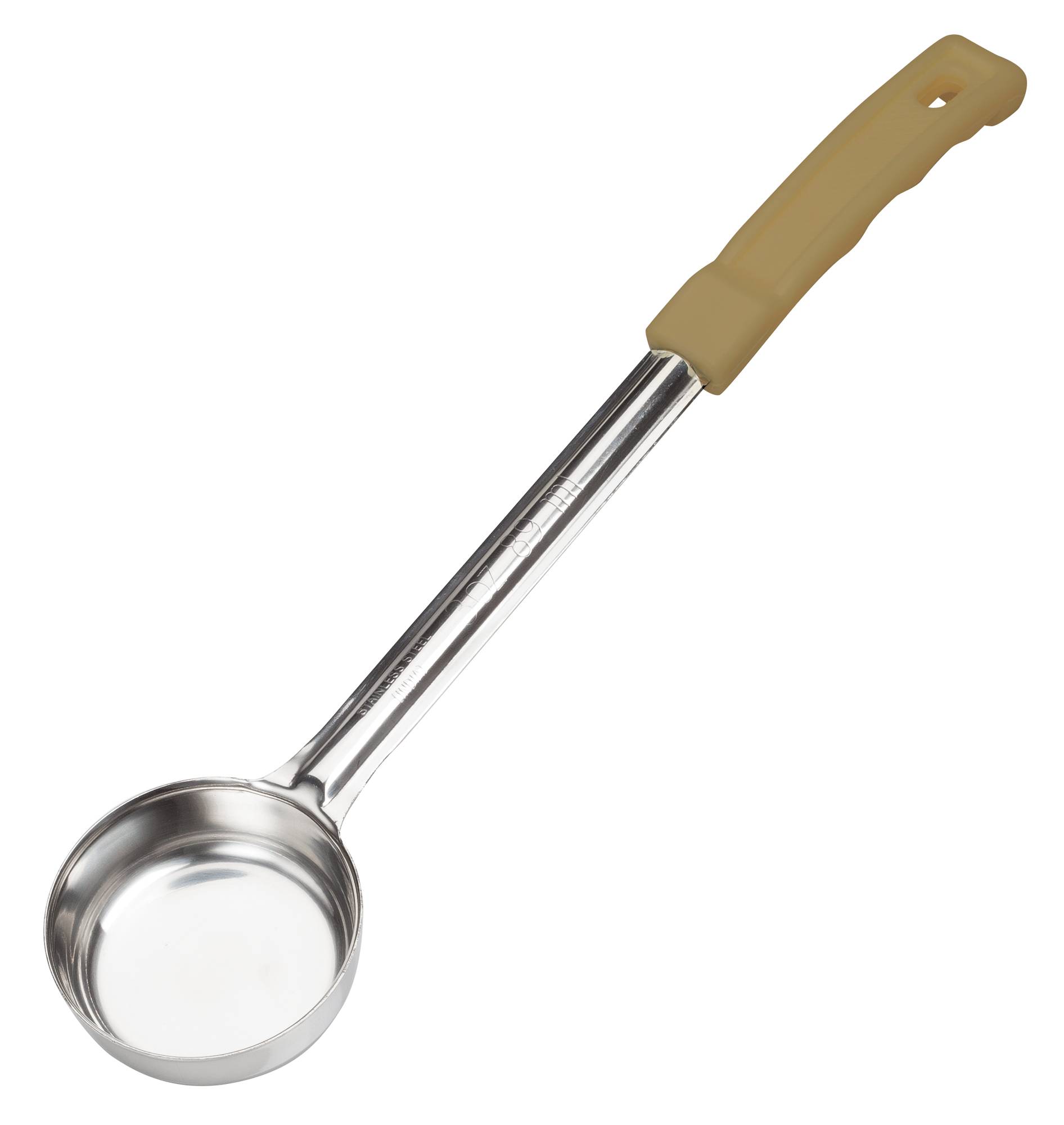 Winco Prime One-piece S/S 3oz Solid Food Portioner, Tan, NSF
