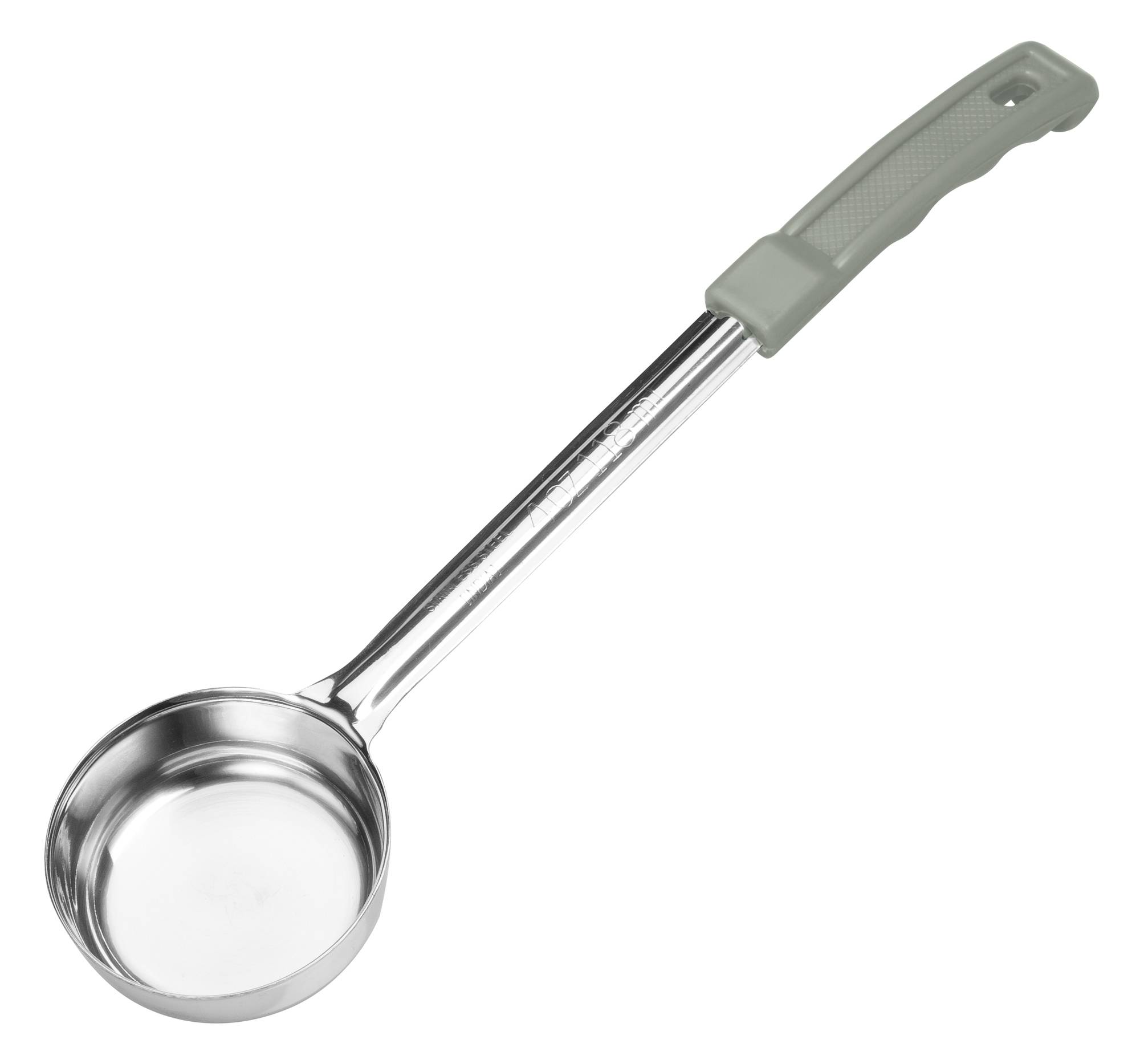 Winco Prime One-piece S/S 4oz Solid Food Portioner, Gray, NSF