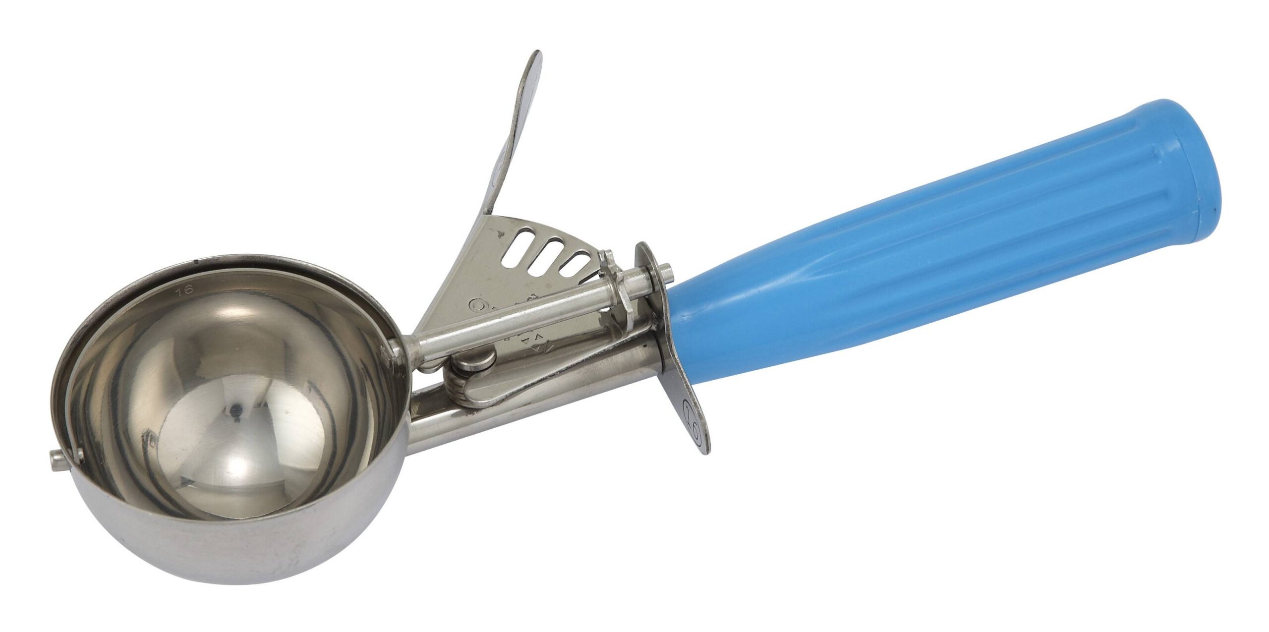 Ice Cream Disher Size 16, Plastic Hdl, Blue