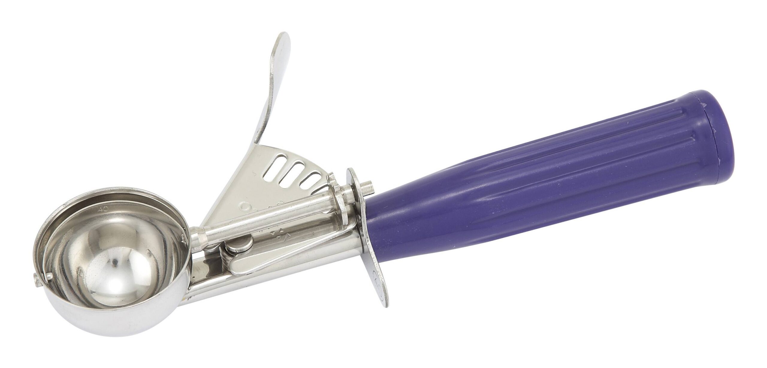 Ice Cream Disher, Size 40, Plastic Hdl, Purple