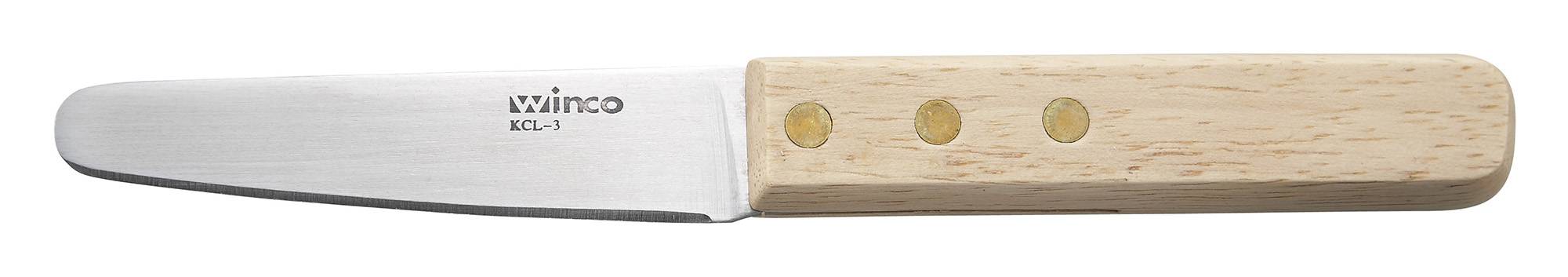 3-1/2" Oyster/Clam Knife, Wooden Hdl