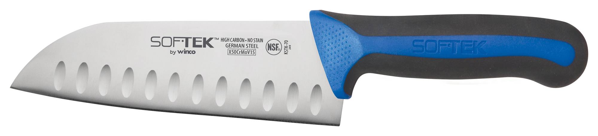 SofTek, 7" Santoku Knife, Soft Grip Handle