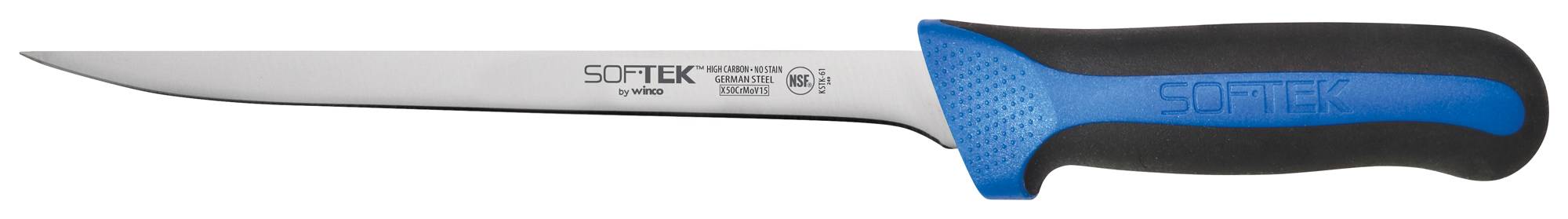 SofTek, 8" Flex Fish Knife, Soft Grip Handle