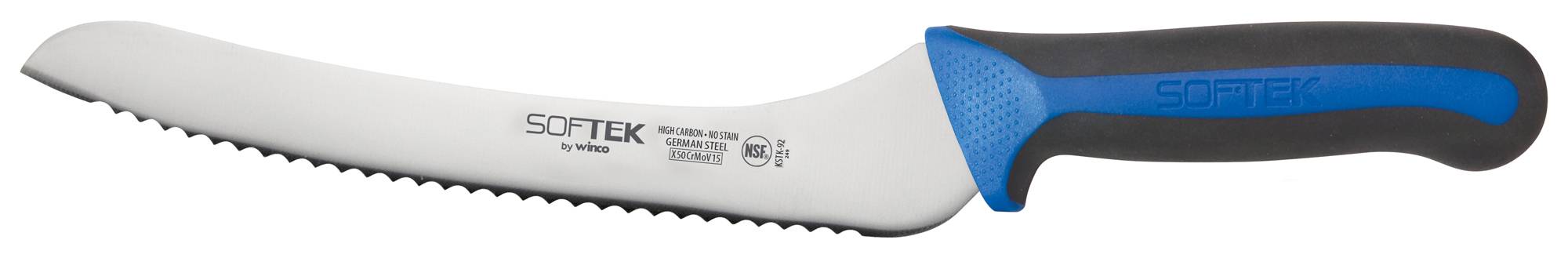 SofTek, 9" Offset Utility/Bread Knife, Soft Grip Handle