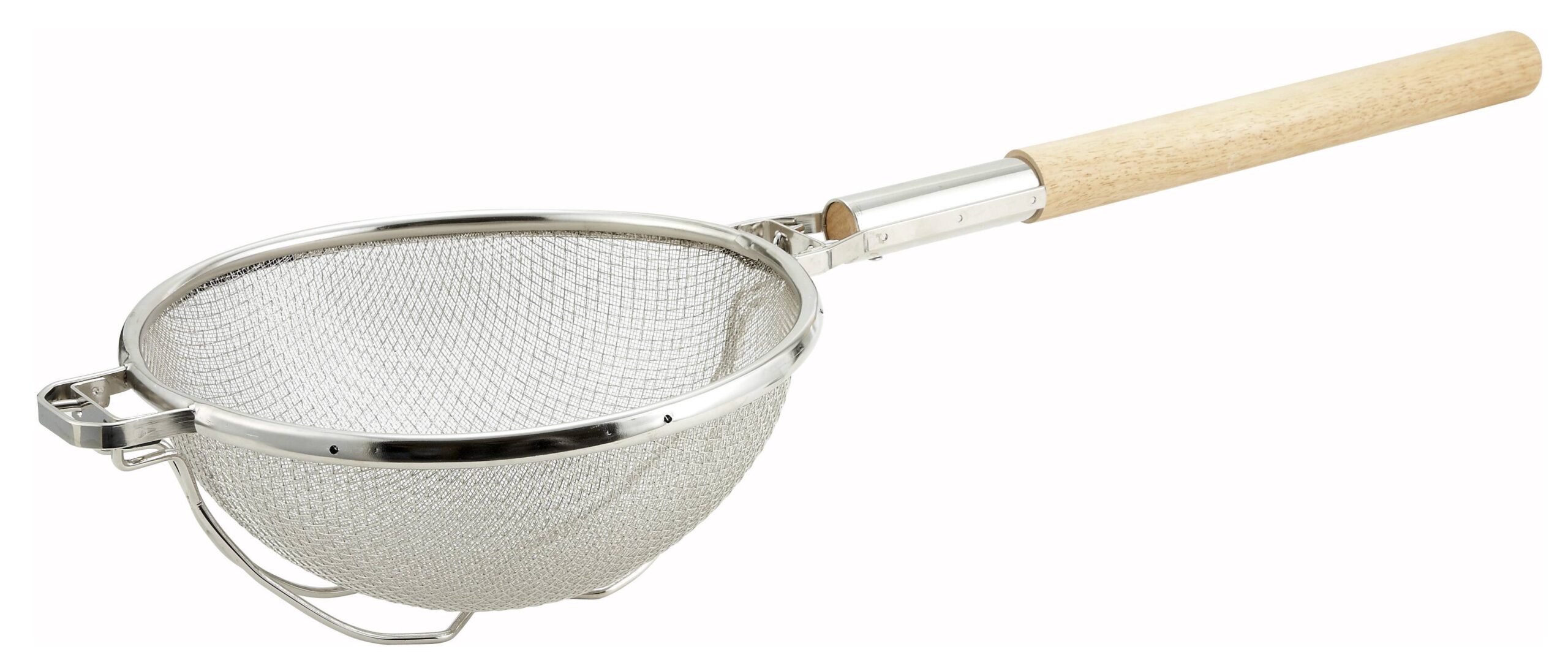 10-1/2" Double Mesh, Reinforced, Round Hdl, Nickle Plated