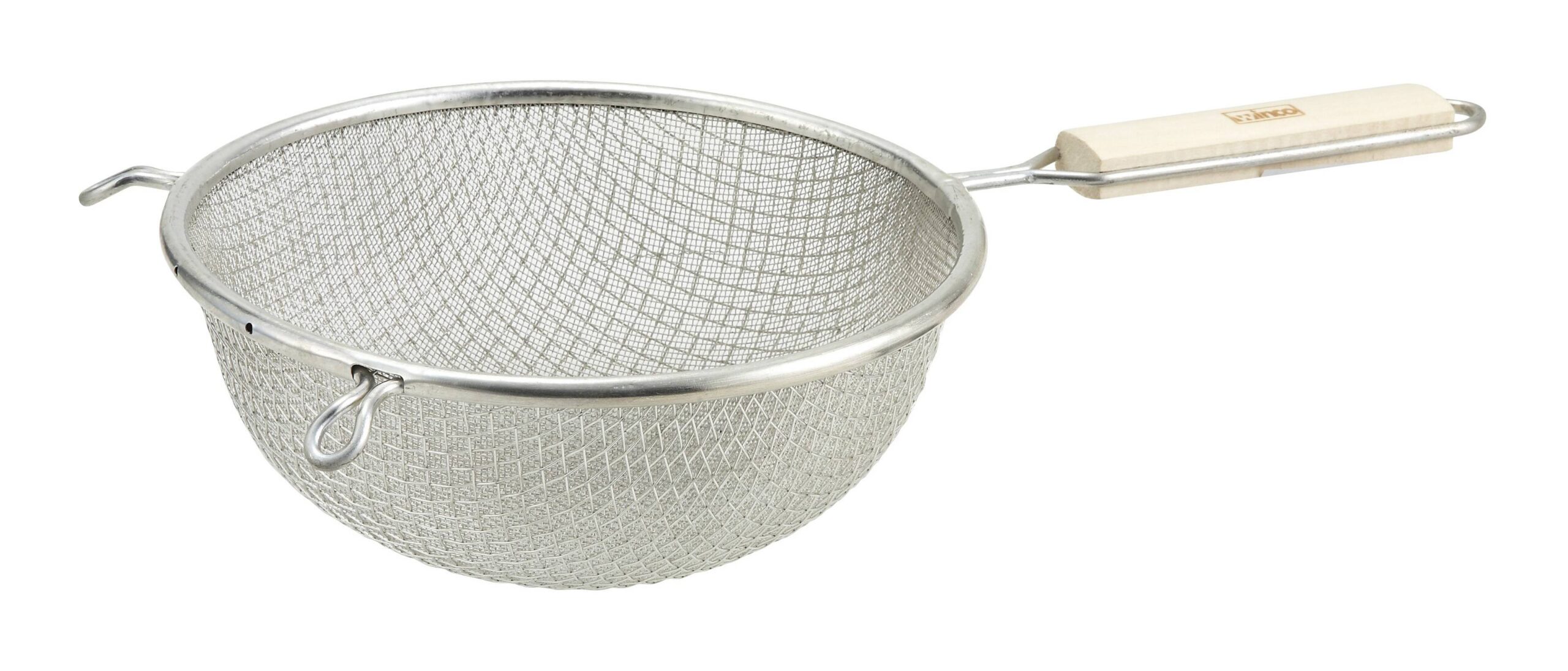8" Double Mesh Strainer, Fine, Tin