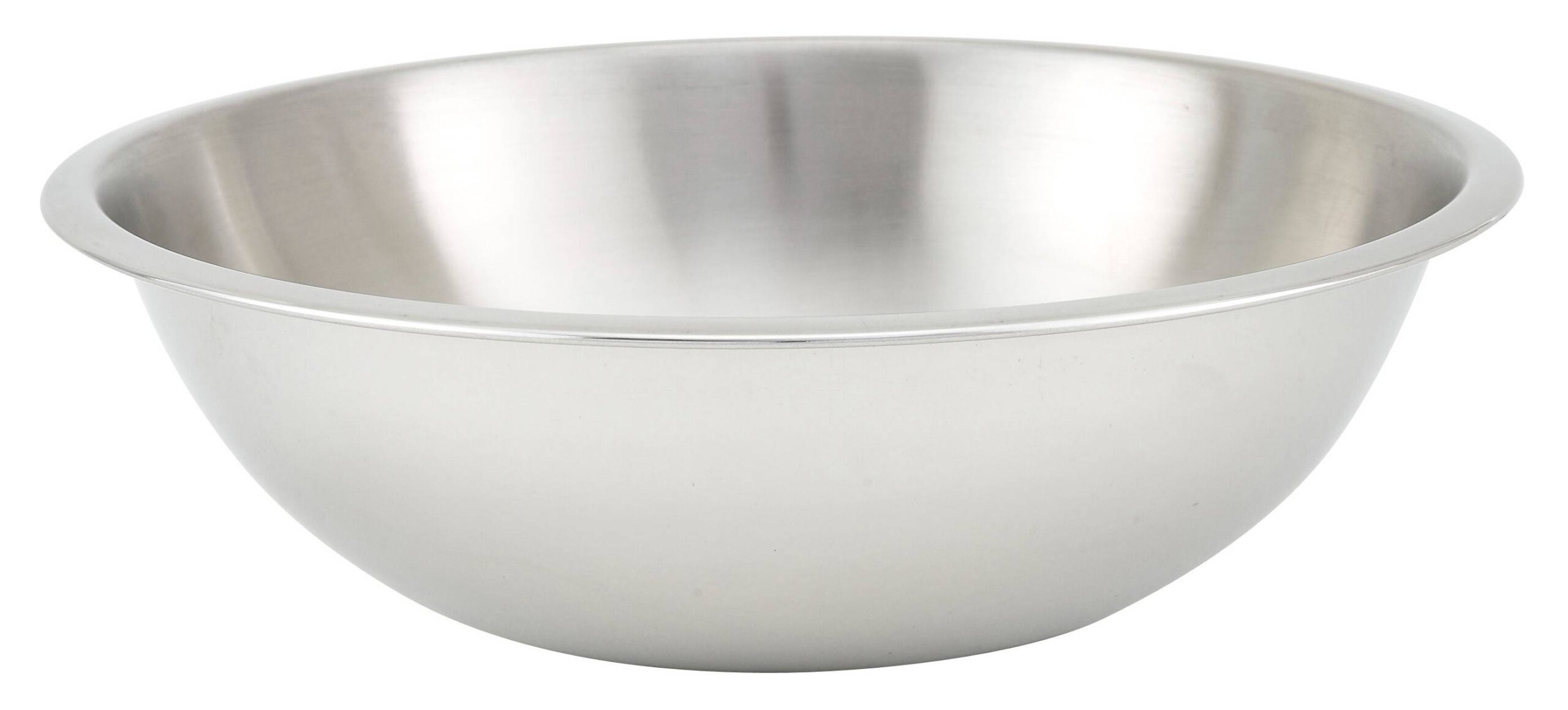 4qt Mixing Bowl, Shallow, Heavy-duty S/S,0.65mm