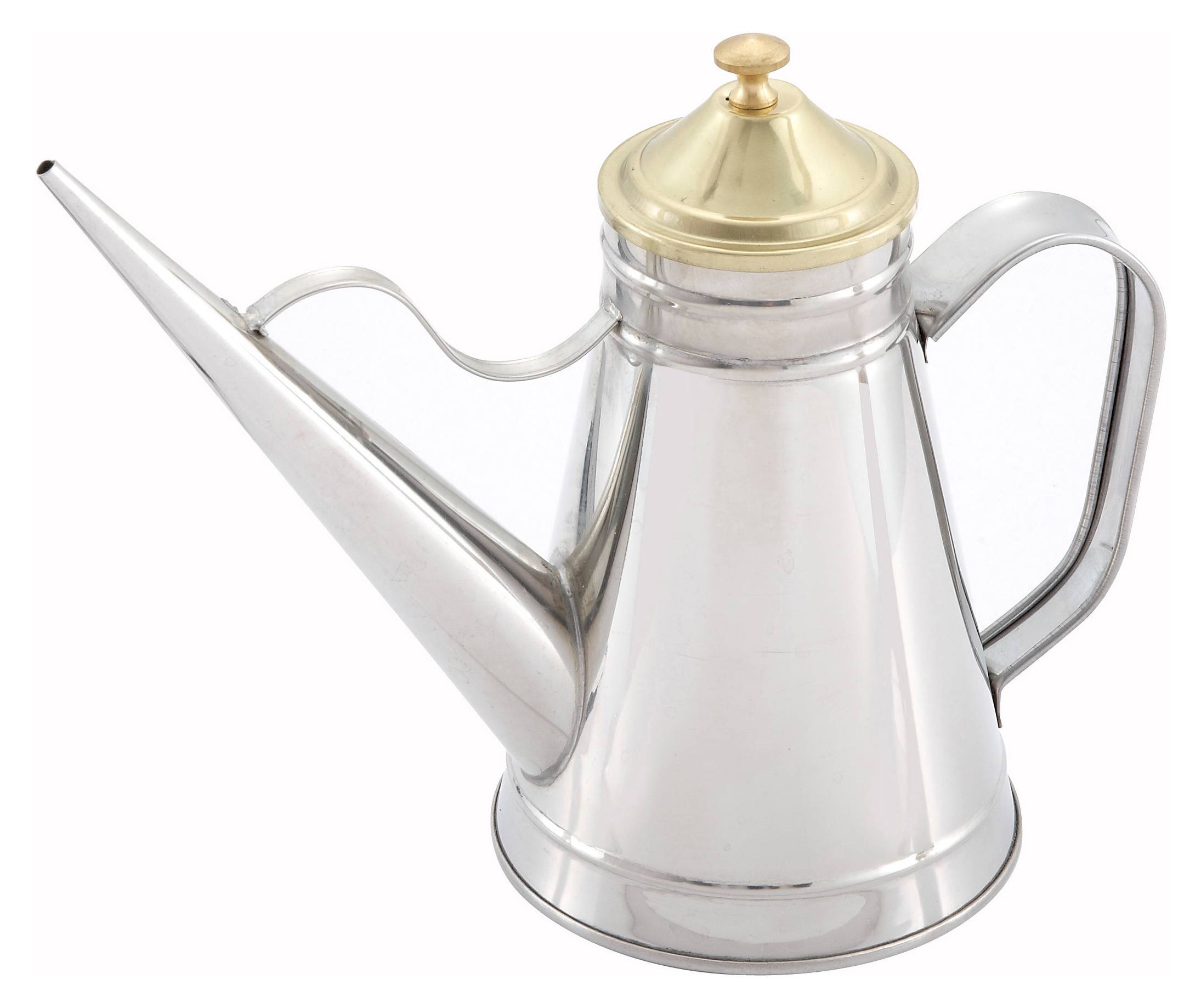24oz Oil Can, Brass Cover