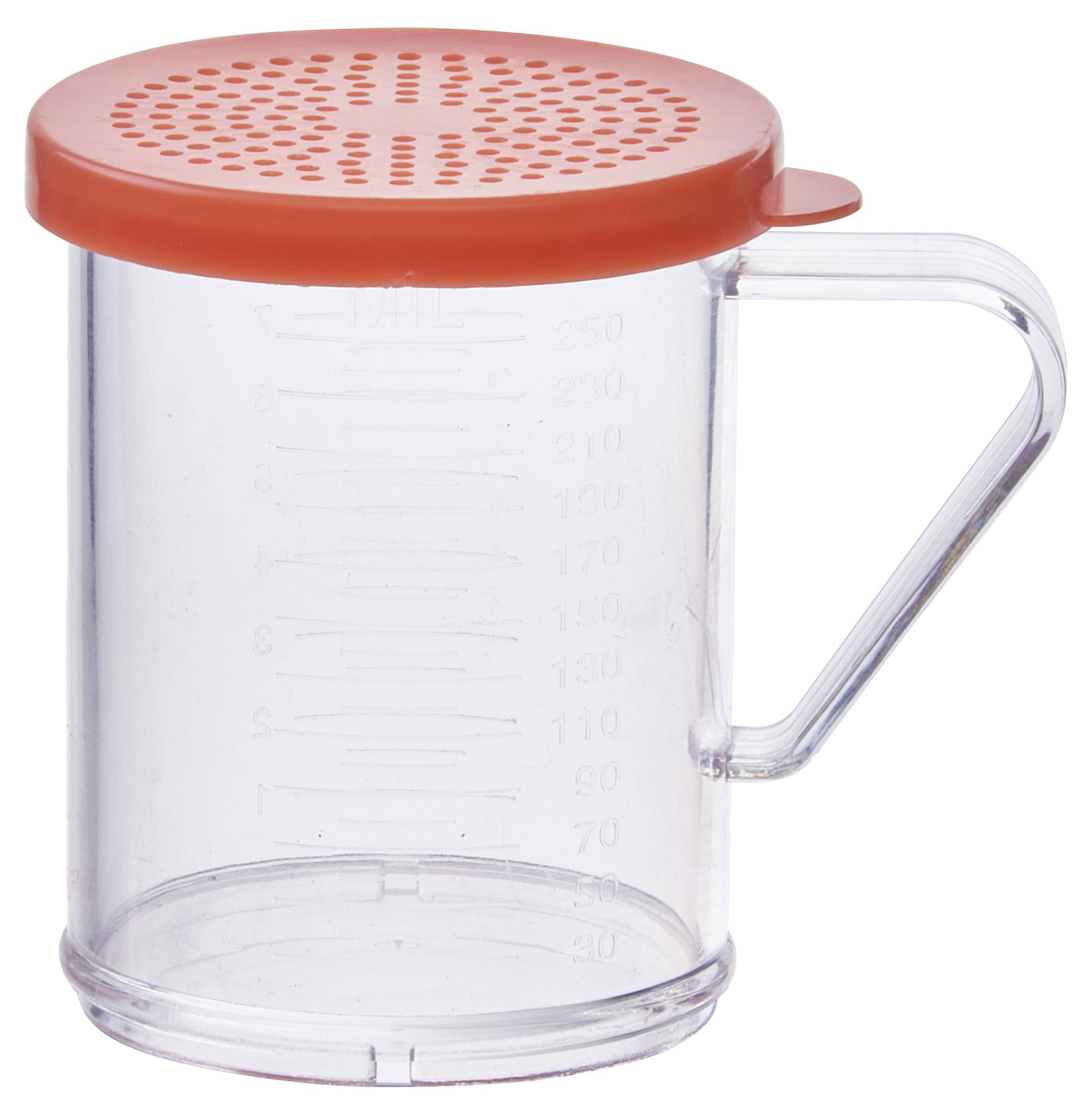 10oz Dredge with Rose Snap-on Lid, PC