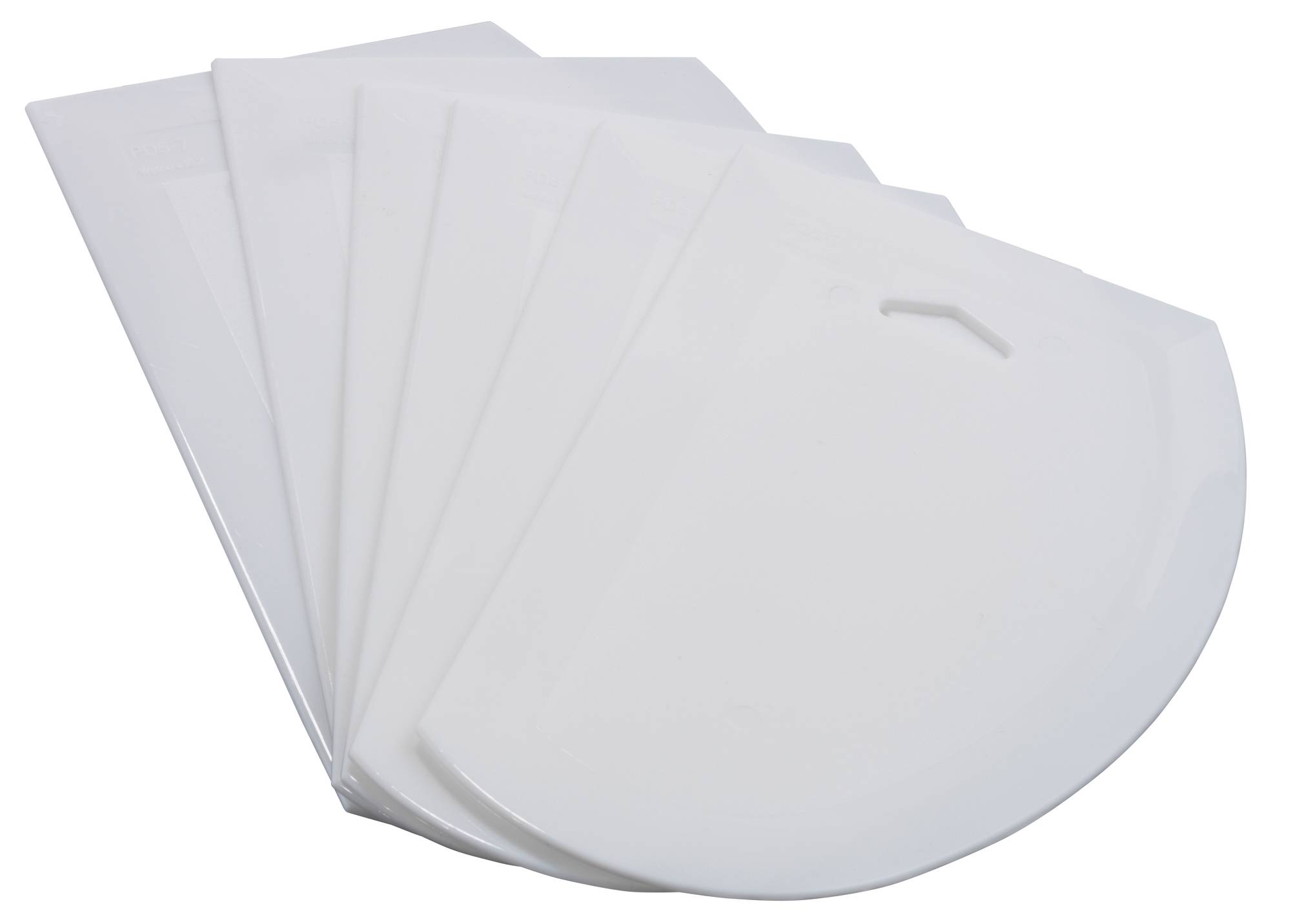 Dough Scrapers, Plastic, 7-1/2" x 4-3/4", 6pcs/pk