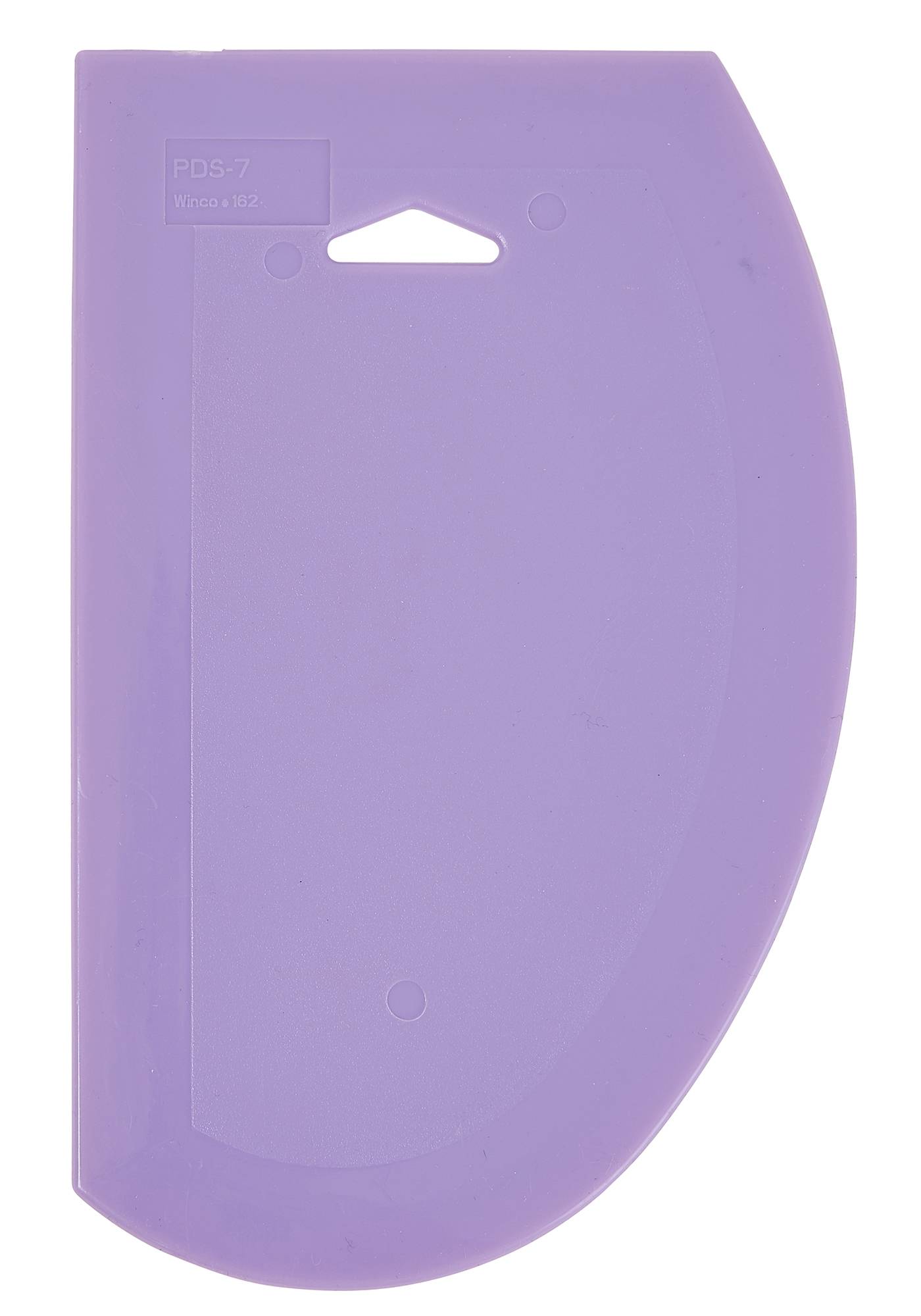 Plastic Dough Scrapers, Purple, Allergen Free, 7-1/2" x 4-3/4", 6pcs/pk