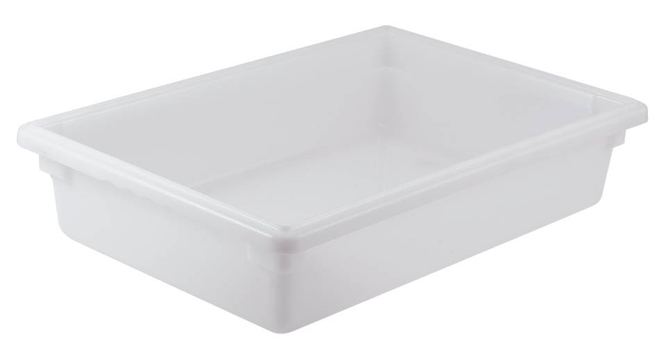 Food Storage Box, 18" x 26" x 6", White, PP