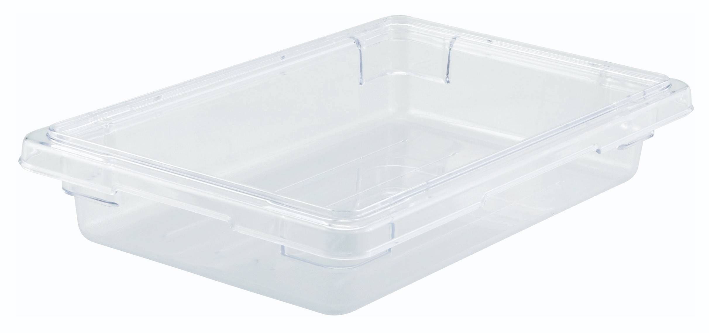 Food Storage Box, 12" x 18" x 3-1/2", Clear, PC