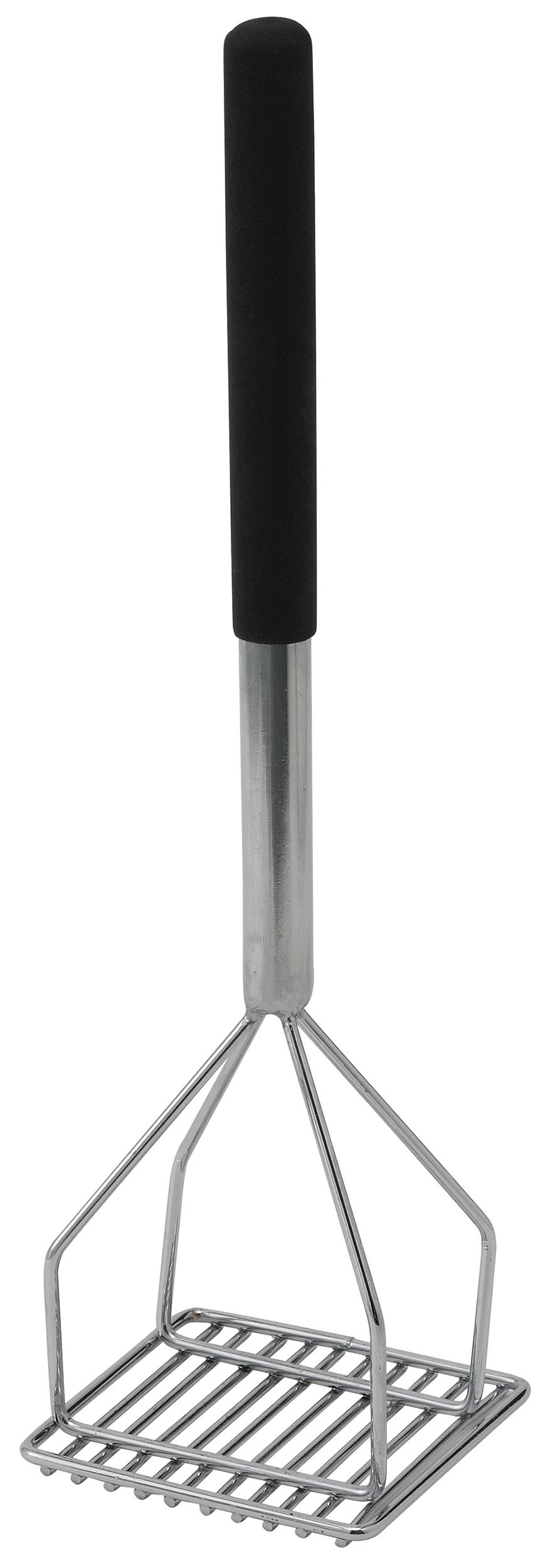Potato Masher, Square, 4-1/2" x 17-3/4", Plastic Hdl