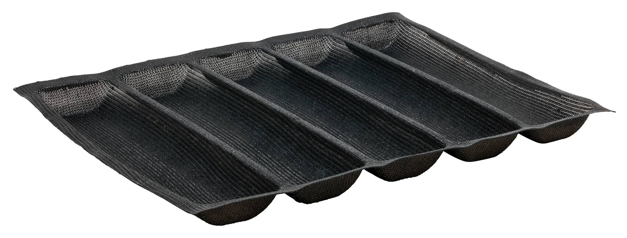 5-Roll Bread Form, 18" x 13", Silicone