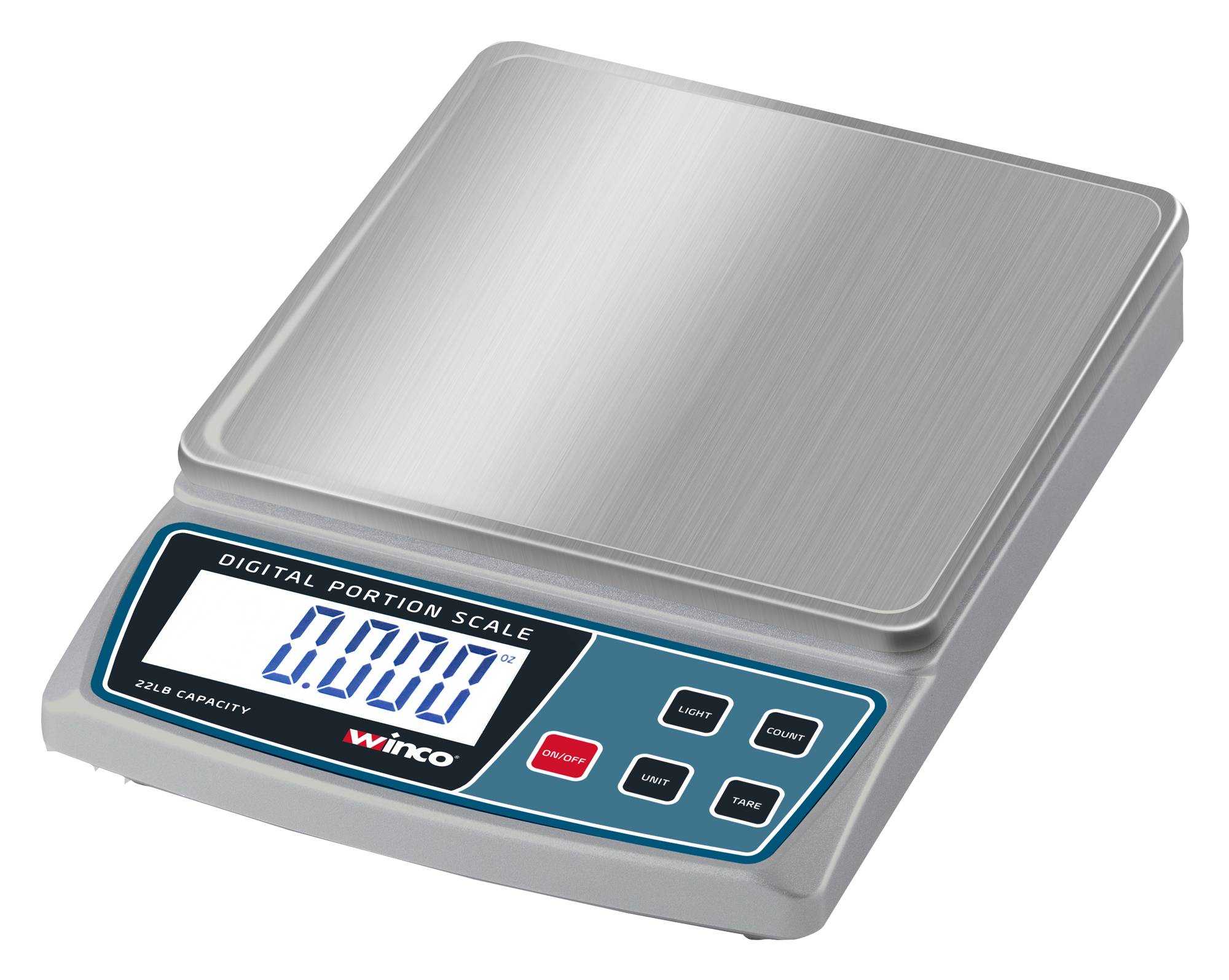 Portion Control Scale, Digital, 22 Lb, Batteries and AC Adaptor Included, NSF