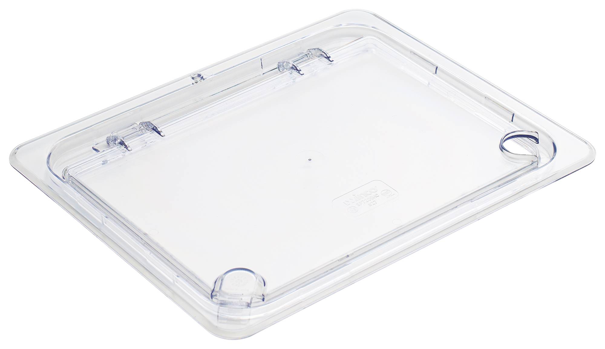Hinged Lid Cover for SP7202/7204/7206/7208, 1/2 Size, Peg Hole,Notched,Clear.