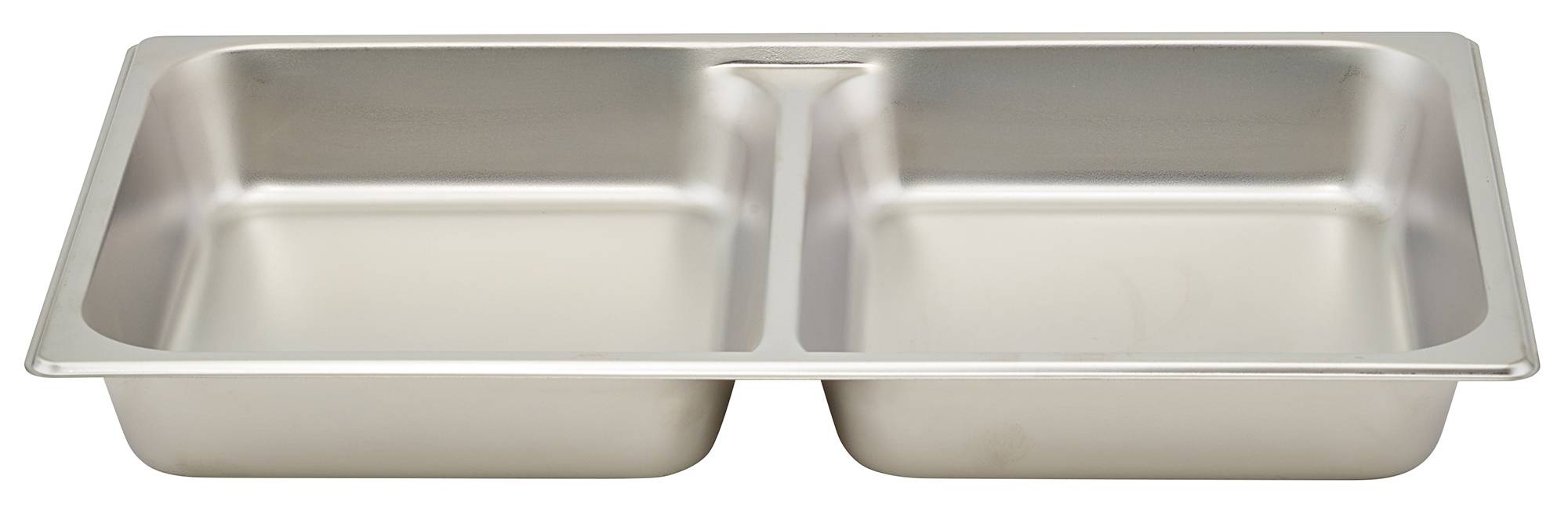 Divided Food Pan, Full-size, 2-1/2", S/S