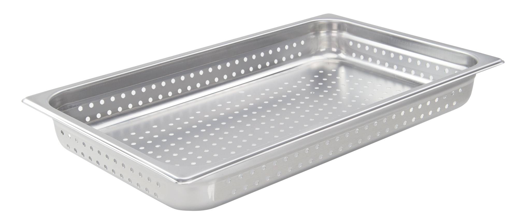 Perforated Steam Pan, Full Size 2-1/2" D, 22 Ga S/S