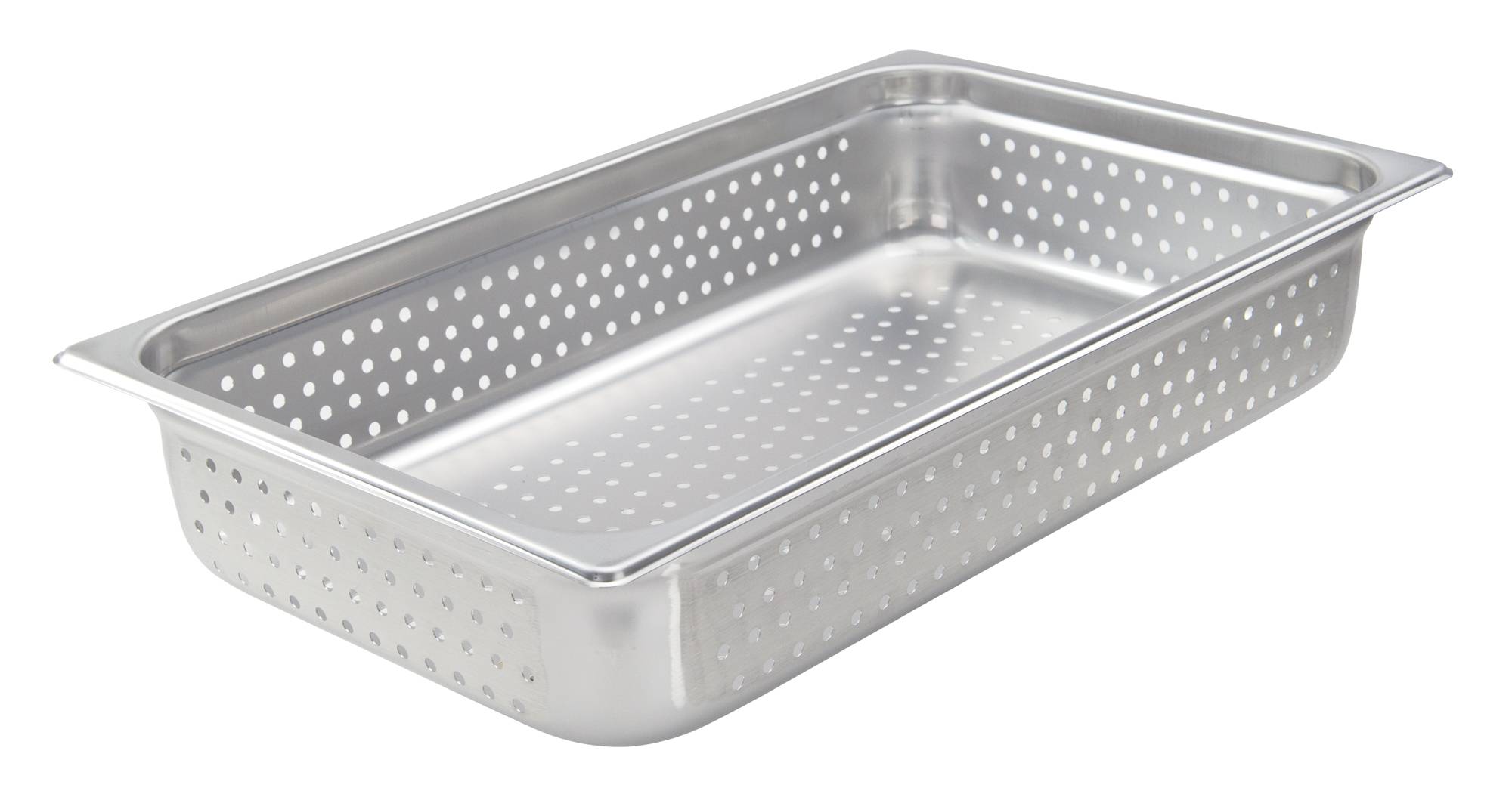 Perforated Steam Pan, Full Size 4"D, 22 Ga S/S