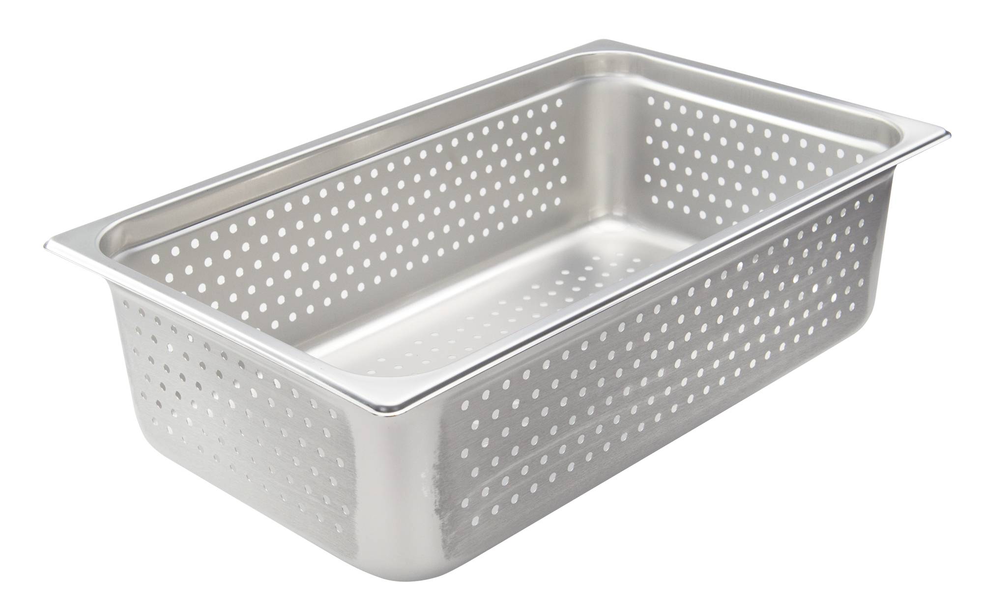 Perforated Steam Pan, Full Size 6"D, 22 Ga S/S