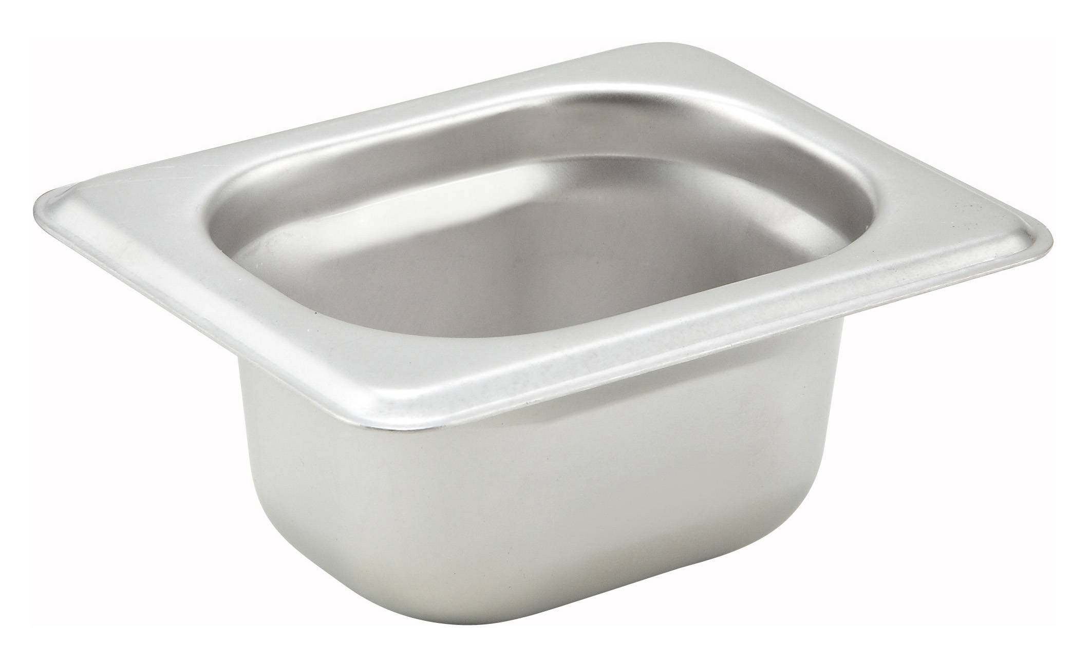 Straight-sided Steam Pan, 1/18 Size, 2", 22 Ga S/S