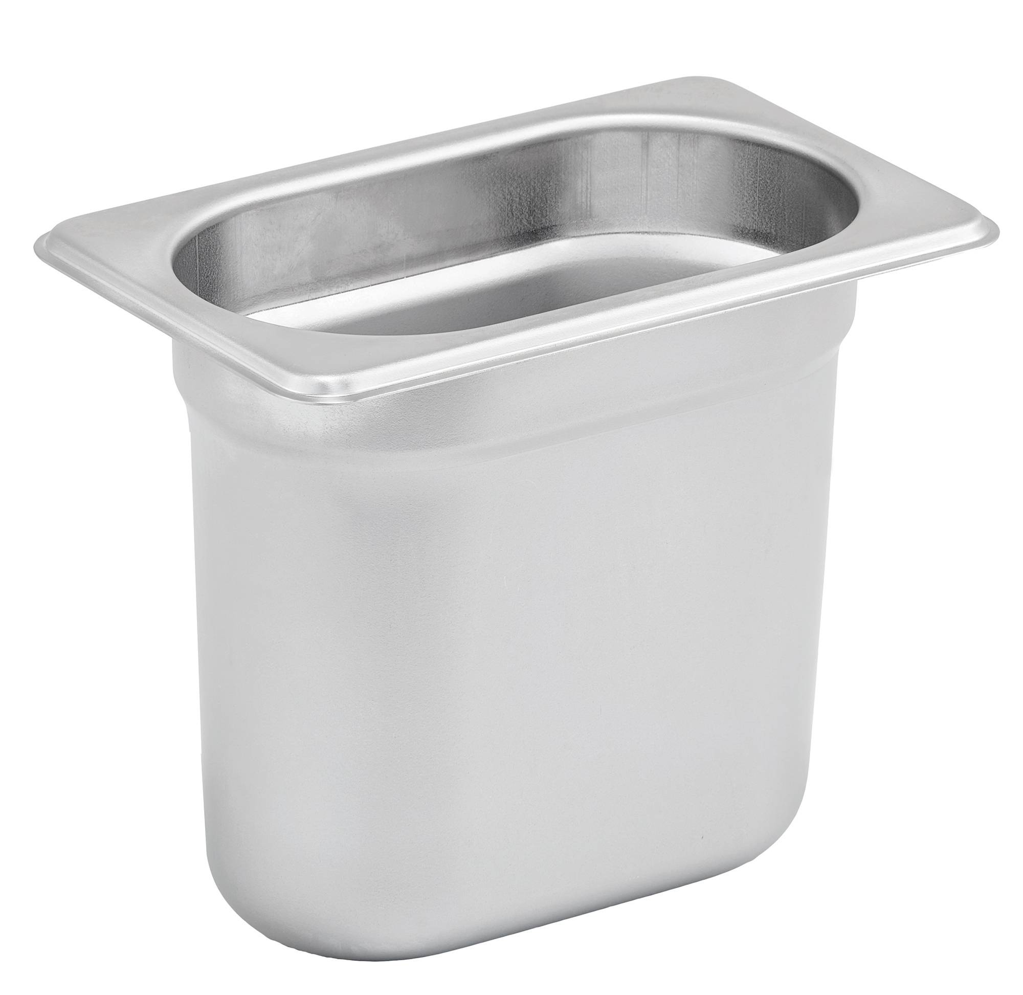 GN Steam Pan, 1/9 Size, 6", 22 Ga S/S
