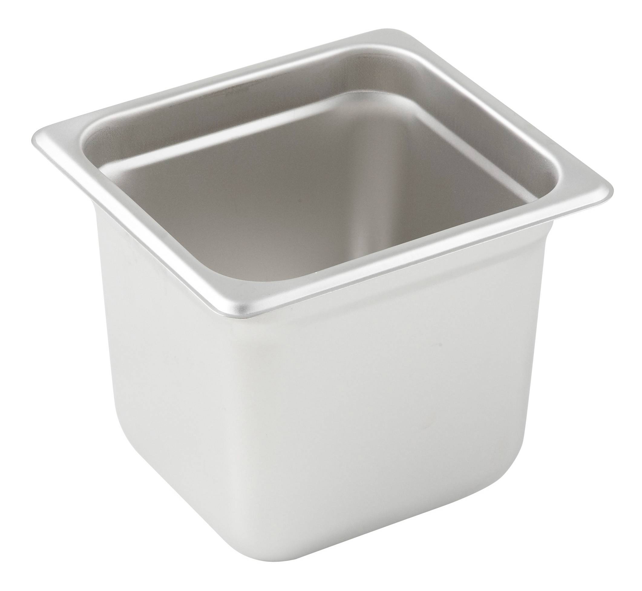 Anti-jam Steam Pan, 1/6 Size, 6", 23 Ga S/S