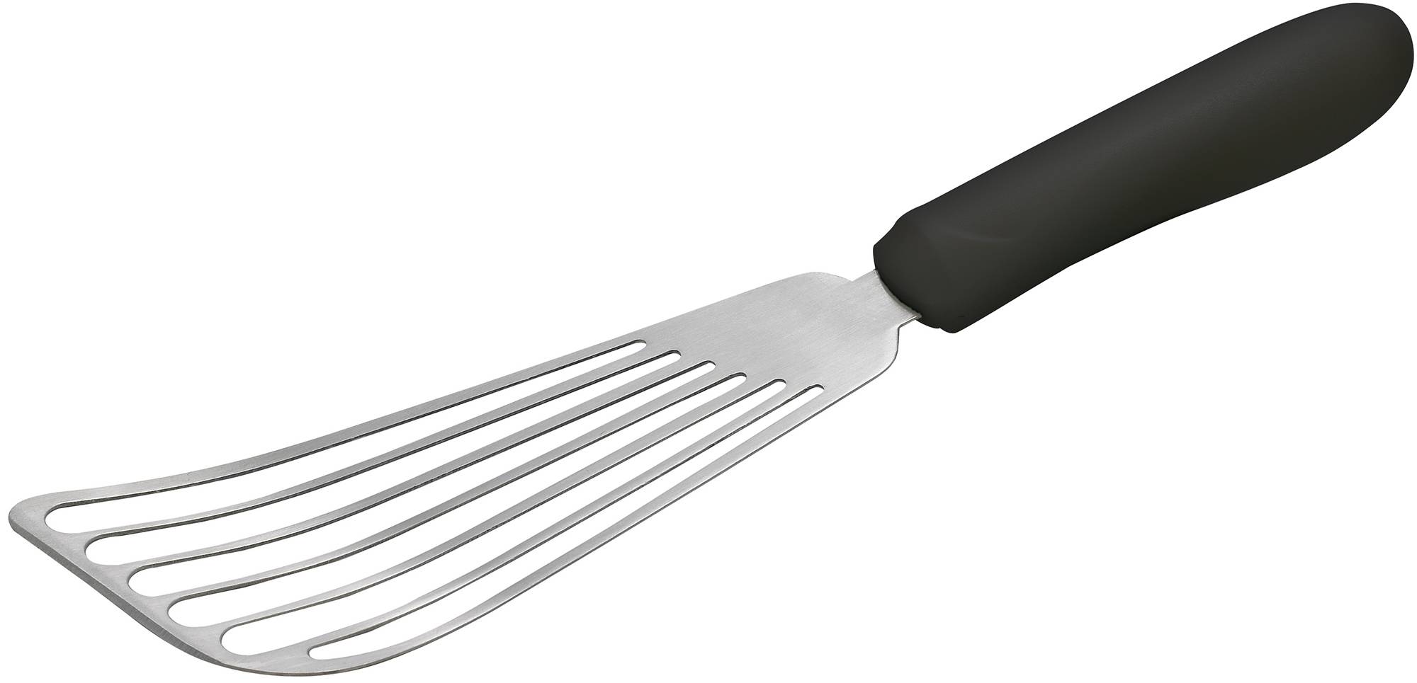 Fish Spatula, Black PP Hdl, 6-3/4" x 3-1/4" Blade