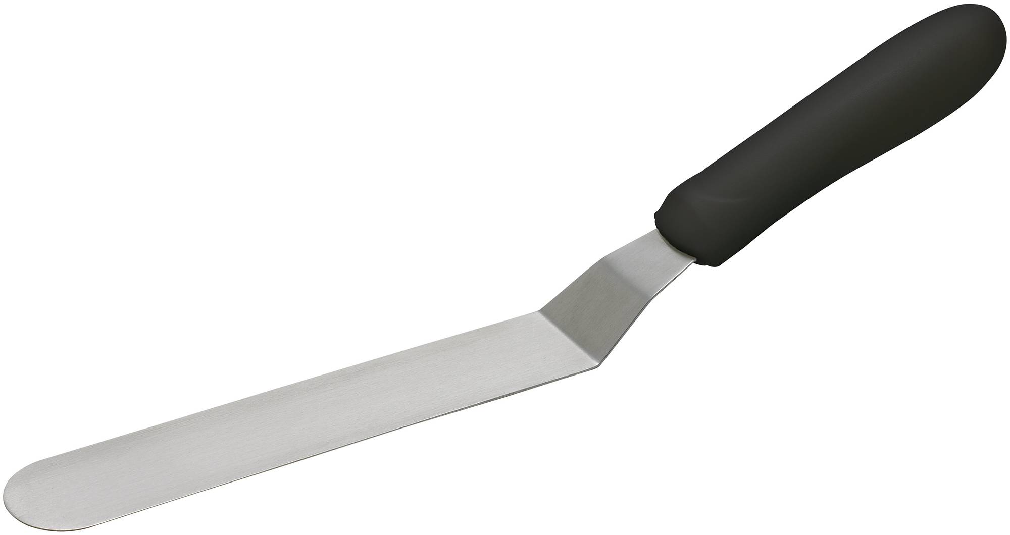 Spatula w/Offset, Black PP Hdl, 6-1/2" x 1-5/16" Blade