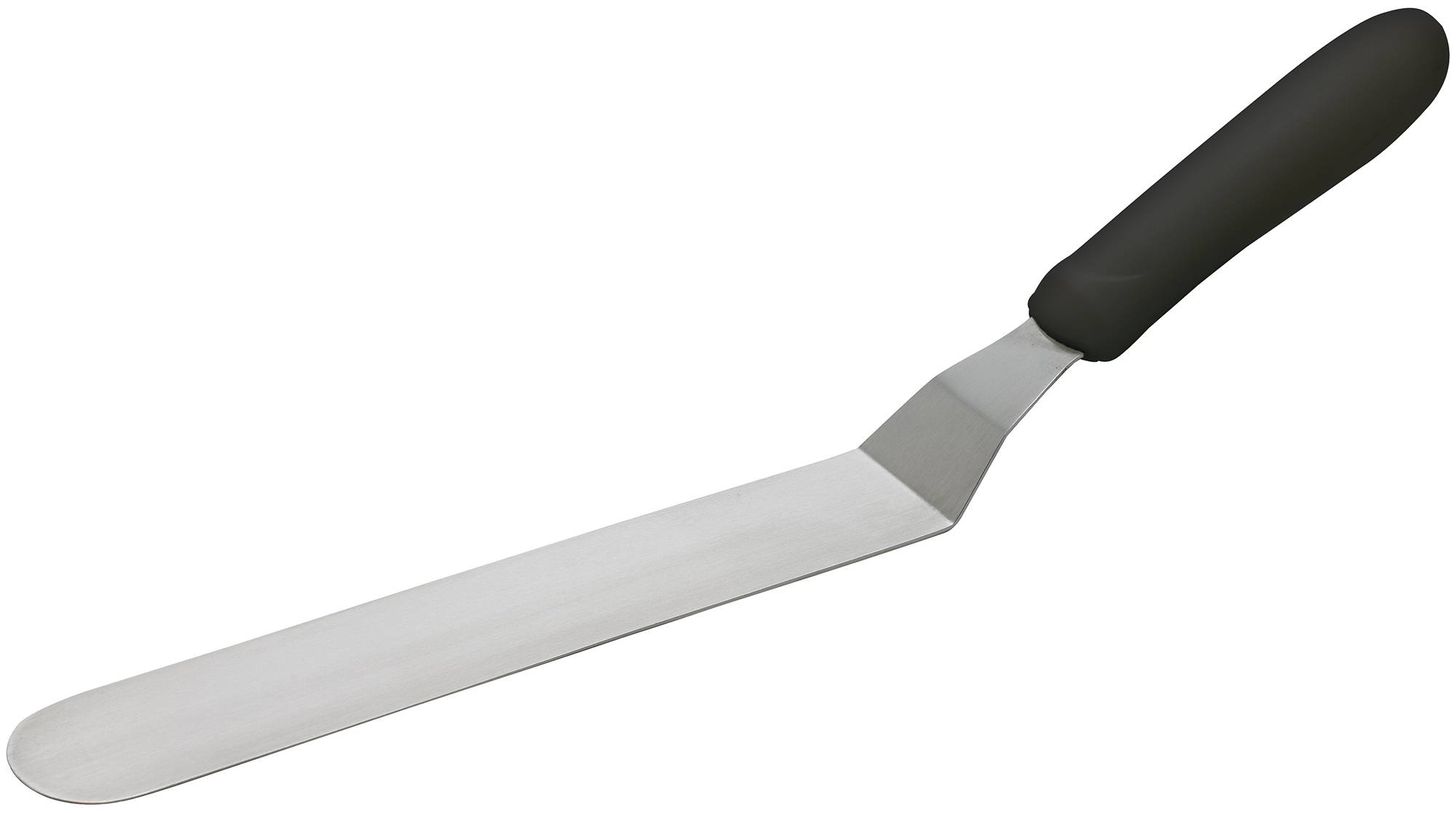 Spatula w/Offset, Black PP Hdl, 8-1/2" x 1-1/2" Blade
