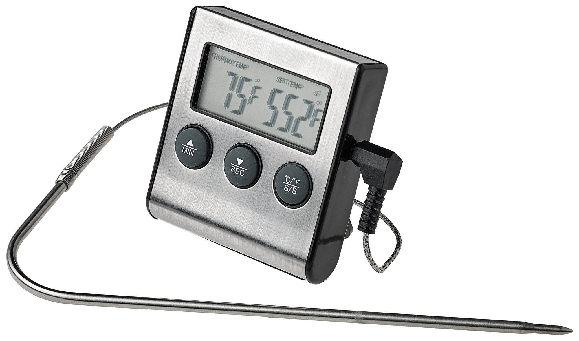 Digital Roasting Thermometer w/ Timer & Probe