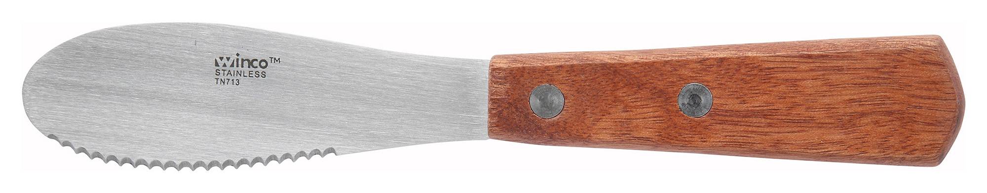 Sandwich Spreader, Wooden Hdl, 3-3/4" x 1-3/16" Blade