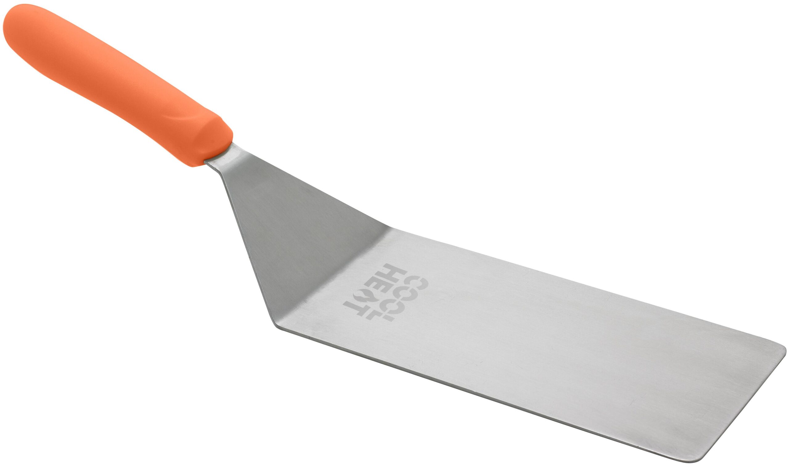 High Heat Hamburger Turner w/Offset, Orange Nylon Hdl, 5-1/8"x2-7/8" Blade