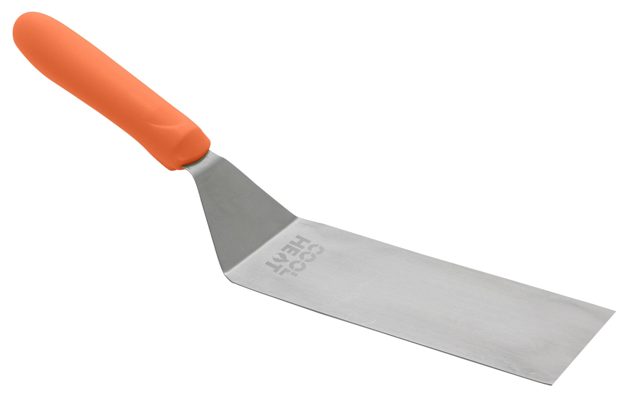 High Heat Square Edge Turner, Orange Nylon Hdl, 7-1/4"x3" Blade